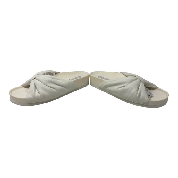 NEW Carlos by Carlos Santana Florita Slide Sandals 6.5 White Open Toe Slip On - Picture 4 of 7